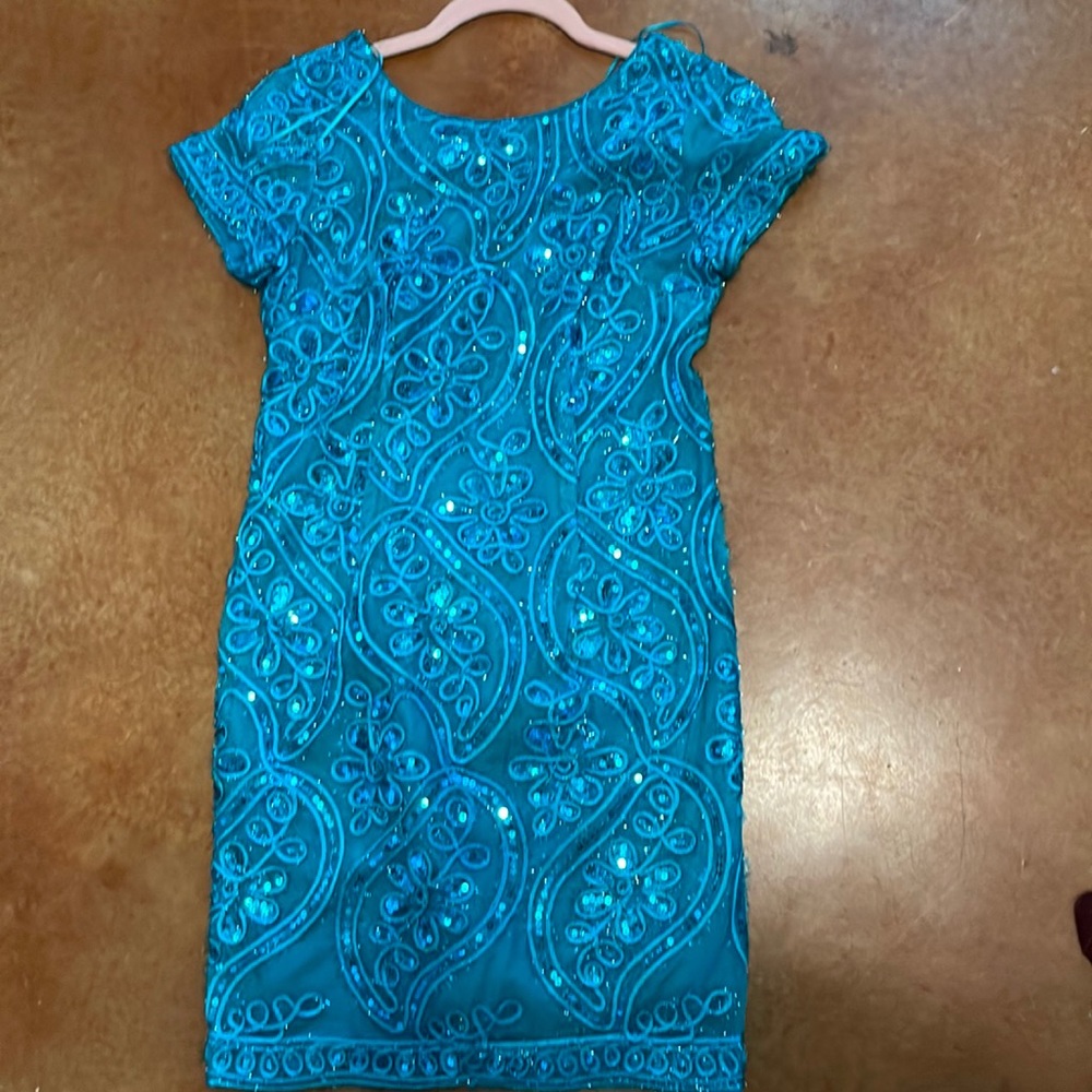 SD Collection Teal Mini Dress